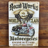 Metal Tin Signs "Good Quality Machine Motorcycle "