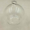 Clear Glass Round with 1 Hole Vase